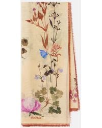 Max Mara - Printed Wool And Silk Scarf - Lyst