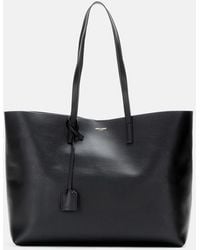 Saint Laurent - E/w Leather Shopper Tote - Lyst
