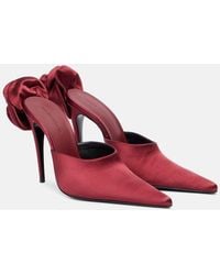 Magda Butrym - Verzierte Mules Aus Satin - Lyst