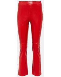 Stouls - Leather Cropped Pants - Lyst