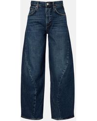 Agolde - Twist Mid-Rise Wide-Leg Jeans - Lyst
