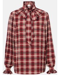 Saint Laurent - Poet Blouse - Lyst