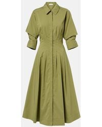 Jonathan Simkhai - Jazz Cotton-Blend Poplin Midi Dress - Lyst