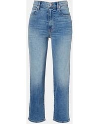 SLVRLAKE Denim - London Cropped Straight Jeans - Lyst