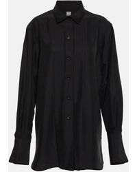 Totême - Oversized Silk Shirt - Lyst