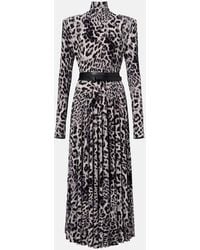 Norma Kamali - Vestido Midi Estampado - Lyst