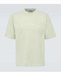 Stone Island - T-Shirt Tinto Terra aus Baumwoll-Jersey - Lyst