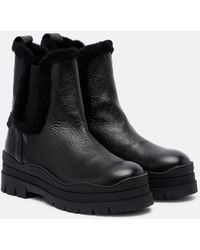 Bogner - Arosa Shearling-Lined Leather Chelsea Boots - Lyst