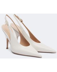 Gianvito Rossi - Sofia Leather Slingback Pumps - Lyst