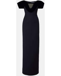 David Koma - Off-Shoulder-Robe Aus Einem Wollgemisch - Lyst