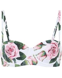 Dolce & Gabbana Bedrucktes Bikini-Oberteil - Mehrfarbig
