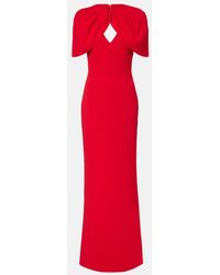 Rebecca Vallance - Cameron Caped Crepe Gown - Lyst