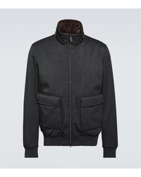 Herno - Wool Bomber Jacket - Lyst