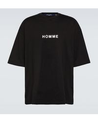 Comme des Garçons - T-shirt in jersey di cotone con logo - Lyst
