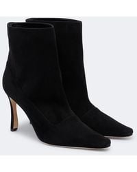 Manolo Blahnik - Gostatu Suede Ankle Boots - Lyst