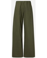 Vince - Colette Cotton Twill Wide-Leg Pants - Lyst