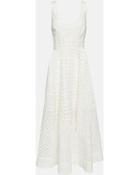 Zimmermann - Anglaise Cotton Midi Dress - Lyst