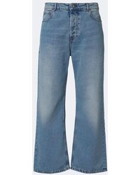 Ami Paris - Jeans Anchos Desgastados - Lyst