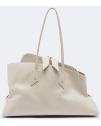 The Attico - La Passeggiata Medium Leather Tote Bag - Lyst