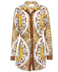 Tory Burch - Top De Algodon Con Cinturon - Lyst