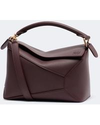Loewe - Puzzle Edge Small Leather Top-Handle Bag - Lyst