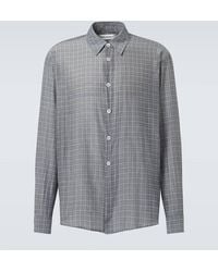 Our Legacy - Camisa Beyond De Seda Y Algodon A Cuadros - Lyst