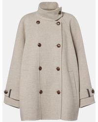 Brunello Cucinelli - Double-Breasted Wool And Cashmere Coat - Lyst