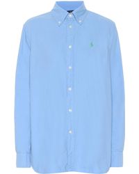 Polo Ralph Lauren Chemise en coton - Bleu