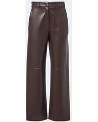 Max Mara - Max Mara Coated Jersey Wide-Leg Pants - Lyst