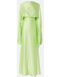ROKSANDA - Caped Satin Gown - Lyst