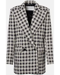Nina Ricci - Double-Breasted Tweed Blazer - Lyst
