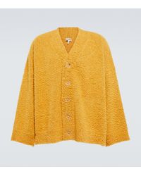Loewe Oversized Wool-blend Cardigan - Yellow