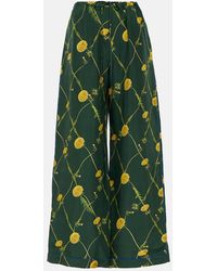 Burberry - Floral Silk Pajama Pants - Lyst