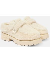 Jimmy Choo - Shea Shearling Platform Mules - Lyst