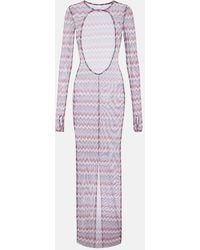 Bananhot - Renne Printed Cotton Maxi Dress - Lyst