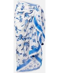 Heidi Klein - Pareo Palm Beach Aus Baumwolle Und Seide - Lyst