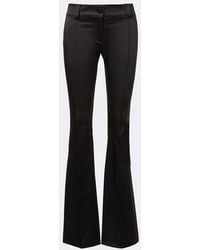 Gucci - Satin Flared Pants - Lyst