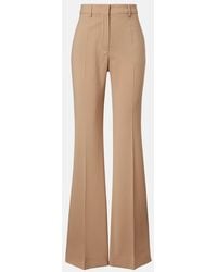 Sportmax - Virgin Wool Flared Pants - Lyst