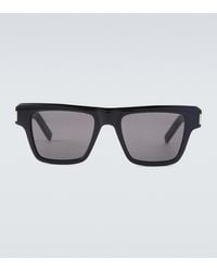Saint Laurent Eckige Sonnenbrille aus Acetat - Schwarz