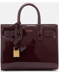 Saint Laurent - Sac De Jour Nano En Cuir Verni - Lyst