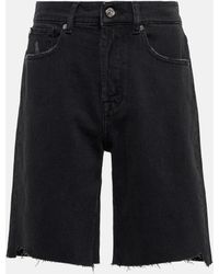 7 For All Mankind Andy Denim Shorts - Black