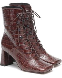 4% di sconto Donna Stivali da Stivali BY FAR Alister black nappa leather boots di BY FAR 