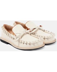 JW Anderson - Ruffled Leather Moccasins - Lyst