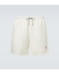 Brunello Cucinelli - Logo Swim Trunks - Lyst