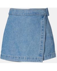 Veronica Beard - Diaz Denim Skort - Lyst