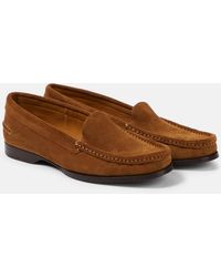 The Row - Ruth Suede Loafers - Lyst