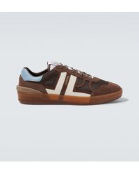 Lanvin - Clay Logo Leather Sneakers - Lyst