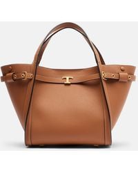 Tod's - T Signature Small Leather Tote Bag - Lyst