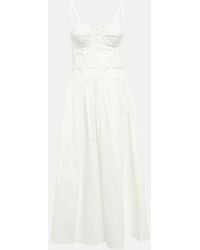 Proenza Schouler - Cotton-Blend Midi Dress - Lyst