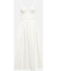 Proenza Schouler - Cotton-Blend Midi Dress - Lyst